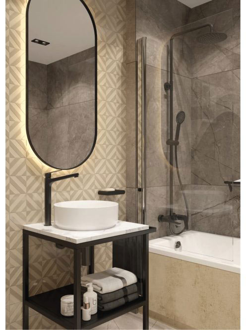 Deante Jasmin 268 egykaros magasított mosdó csaptelep, matt