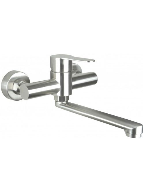 Deante Lupo rozsdamentes acél hatású fali mosdócsaptelep BLU