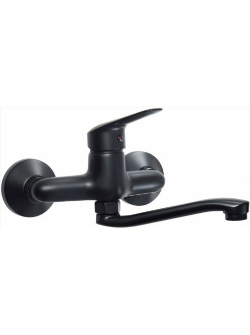 Deante Boro fekete fali mosogató csaptelep BMO N50M - Konyha