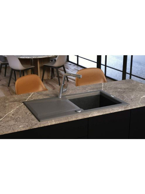 Deante Silia egykaros konyhai csaptelep kihúzható kifolyóval