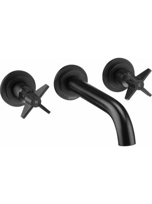 Deante Temisto fali mosdó csaptelep, fekete N54D - Fürdőszob