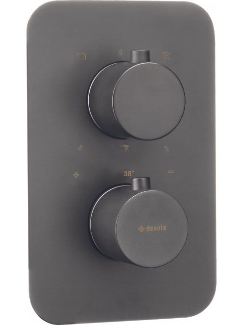 Deante Box falon belüli termosztatikus csaptelep, titánium B
