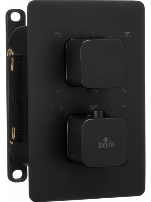 Deante Box falon belüli fekete termosztatikus csaptelep BXY