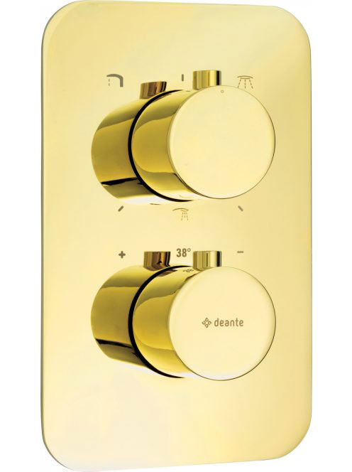 Deante Box falon belüli termosztatikus csaptelep arany színű