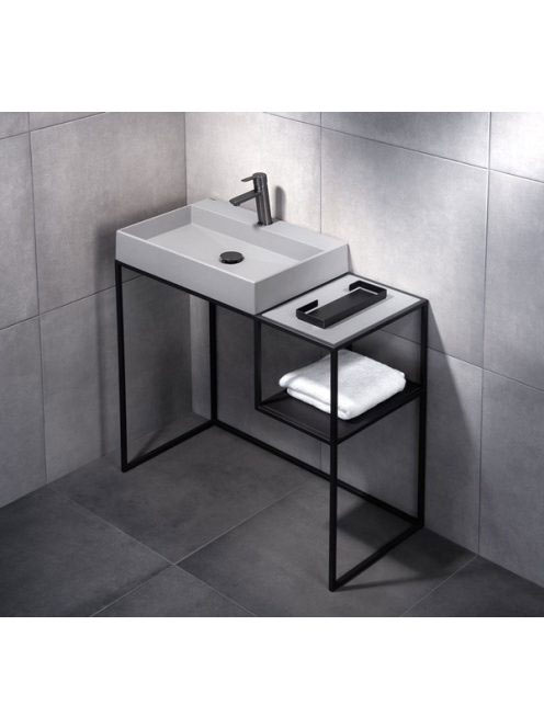 Deante Correo fekete fürdőszobai mosdóállvány CKC N90A - Für