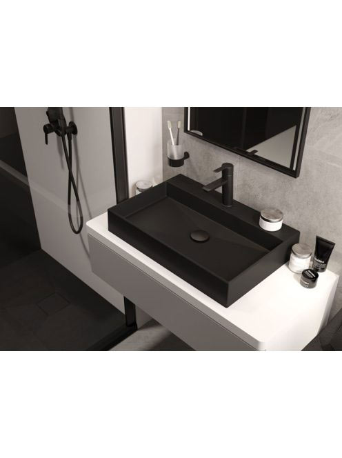 Deante Correo pultra ültethető gránit mosdó 60x40 CQR NU6S -