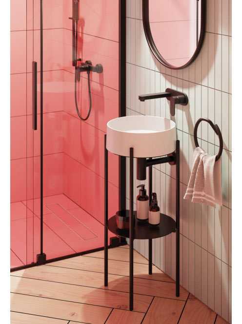 Deante Silia pultra ültethető gránit mosdótál 36 cm, fehér C