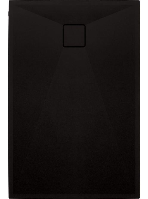 Deante Corro Nero , fekete zuhanytálca 100X80 cm KQR_N46B -