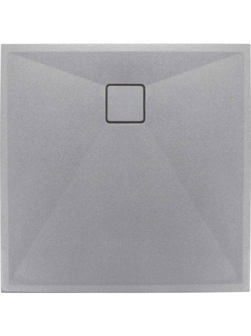 Deante Corro metál szürke zuhanytálca 90X90 cm KQR S41B - Fü