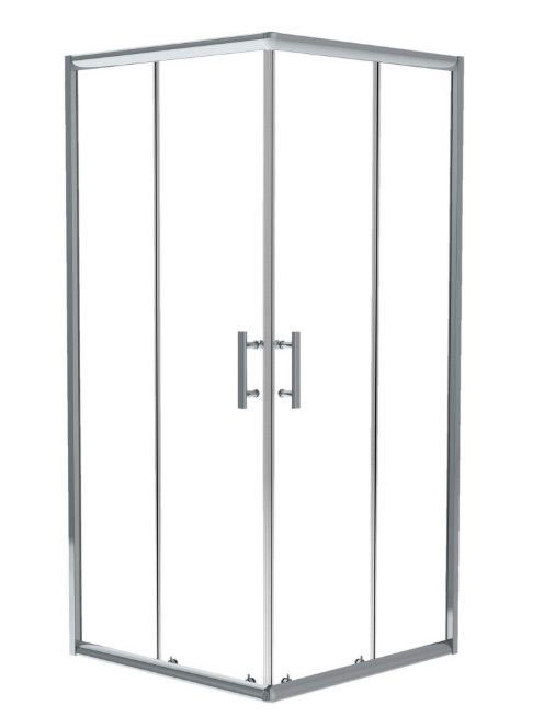 Deante Jasmin Plus szögletes zuhanykabin 80x80 cm (króm+tran