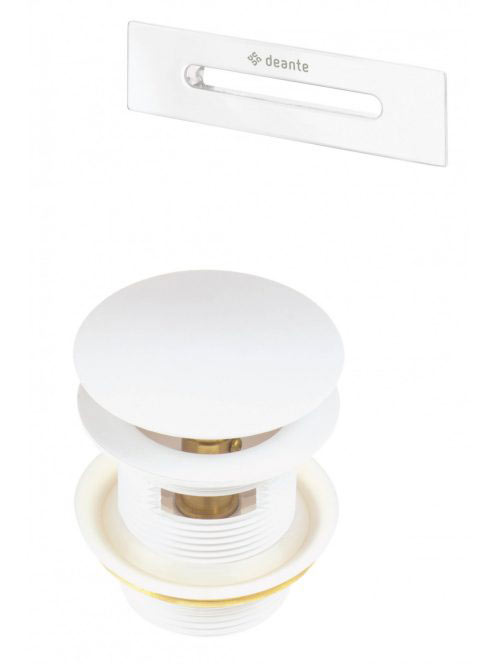 Deante Click Clack kád leeresztő túlfolyóval, fehér KYY_A10B