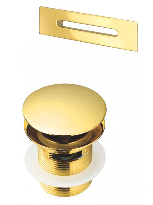 Deante Click Clack kád leeresztő túlfolyóval, arany KYY Z10B