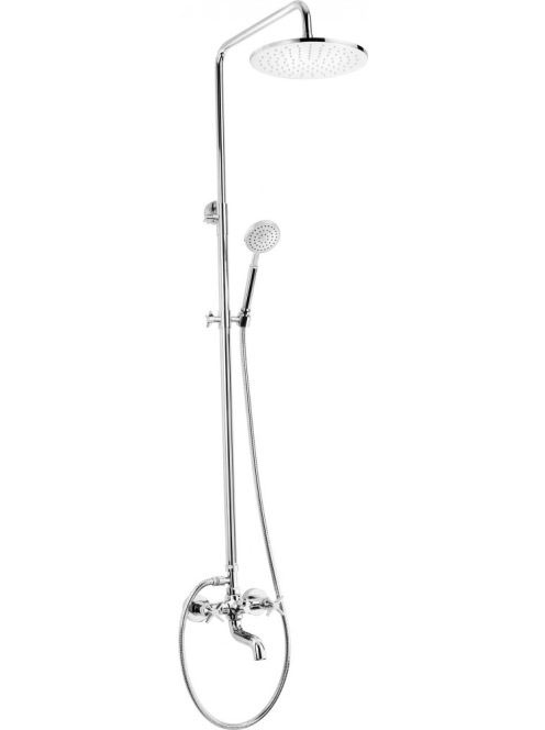 Deante Temisto zuhanyrendszer kádtöltő csapteleppel, króm NA