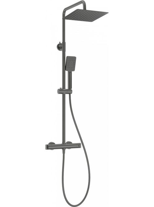 Deante falon kívüli termosztátos zuhanyrendszer, titánium NA