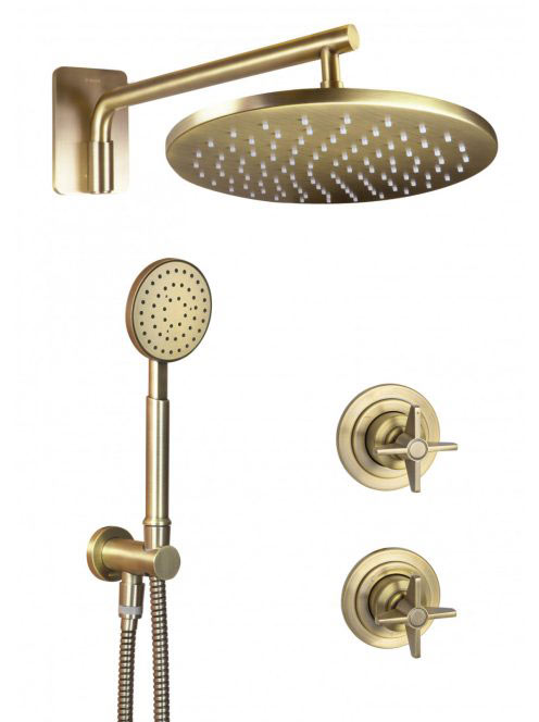 Deante Temisto falon belüli zuhanyrendszer, bronz NAC_M9QT -