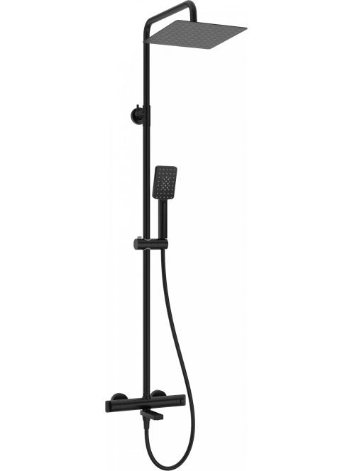 Deante falon kívüli termosztátos zuhanyrendszer, behajtható