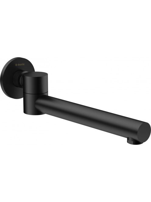 Deante Cascada kihajtható kádkifolyó, matt fekete NAC_N87K -