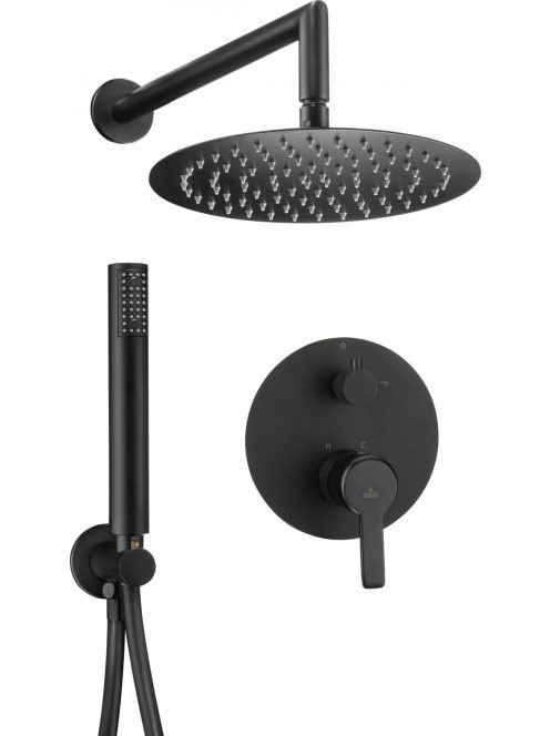 Deante Arnika Nero falba építhető zuhany szett NACN9QP - Für