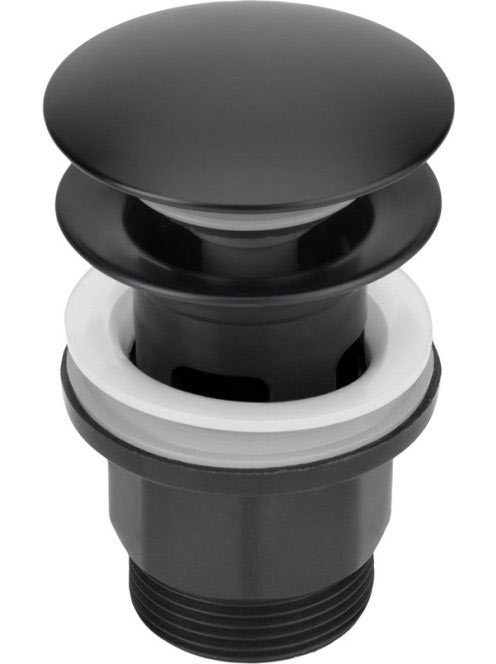 Deante Click-Clack kerek leeresztő mosdókhoz, fekete NHC N10