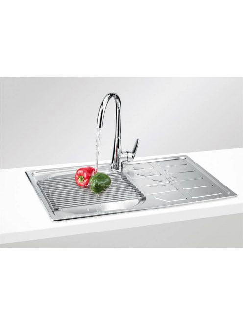 Deante Soul 1 medencés acél mosogató csepegtetővel 78x49 cm,