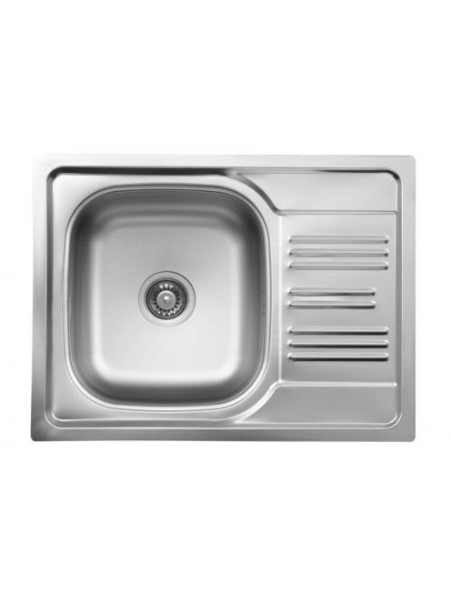 Deante Xylo 1 medencés acél mosogató csepegtetővel 58x43,5 c