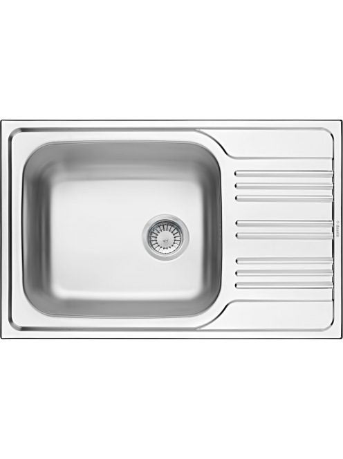 Deante Xylo 1 medencés acél mosogató csepegtetővel 78x50 cm,