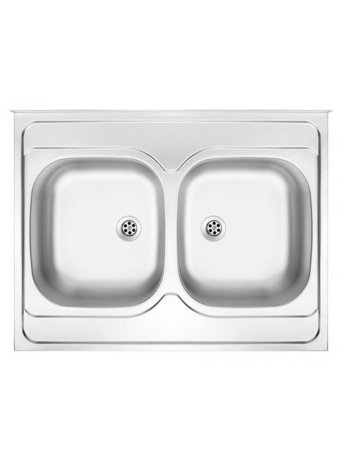 Deante Tango 2 medencés pultra ültethető acél mosogató hátfa