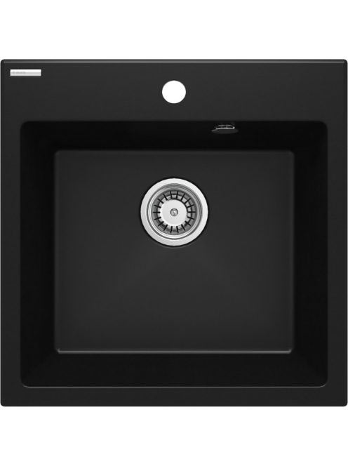 Deante Evora 1 medencés gránit mosogató 50x50 cm, fekete ZQJ