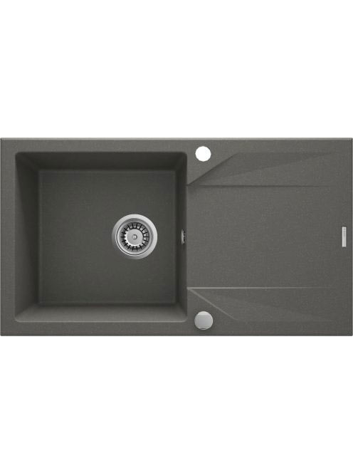Deante Evora 1 medencés szögletes gránit mosogató csepegtető