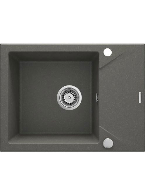Deante Evora 1 medencés szögletes gránit mosogató csepegtető