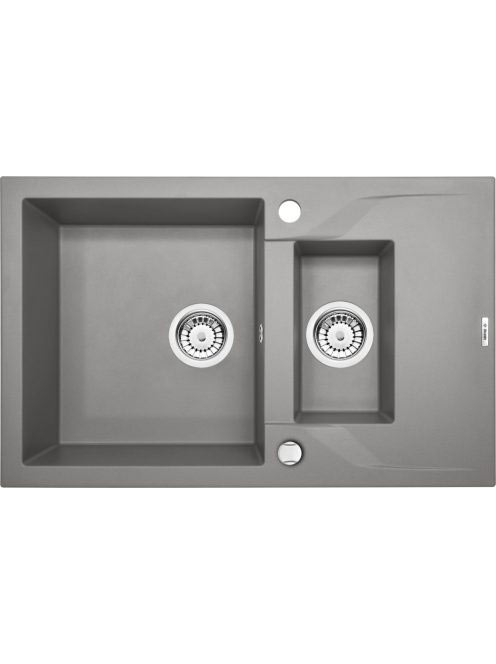 Deante Andante 1,5 medencés gránit mosogató 78x49 cm csepegt