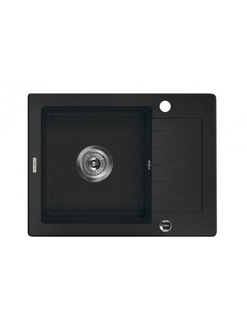 Deante Zorba 1 medencés szögletes gránit mosogató rövid csep