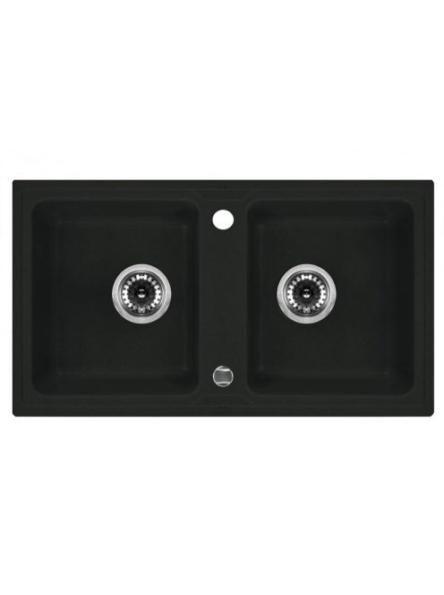 Deante Zorba 2 medencés szögletes gránit mosogató 78x43,5 cm