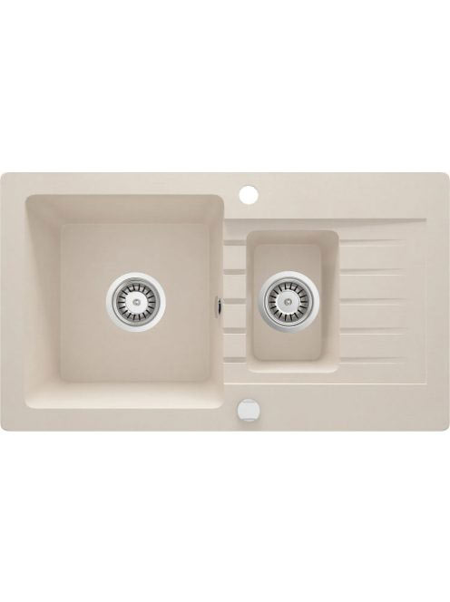 Deante Zorba 1,5 medencés gránit mosogató 76x44 cm csepegtet