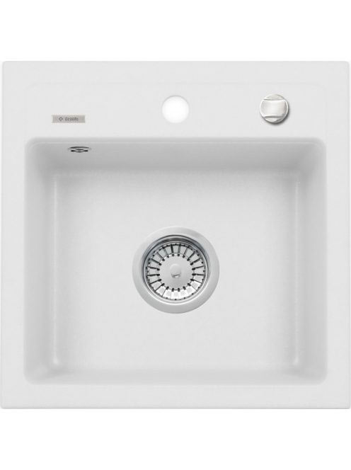 Deante Zorba 1 medencés szögletes gránit mosogató 44x44 cm,
