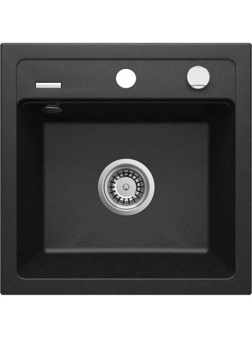 Deante Zorba 1 medencés szögletes gránit mosogató 44x44 cm,