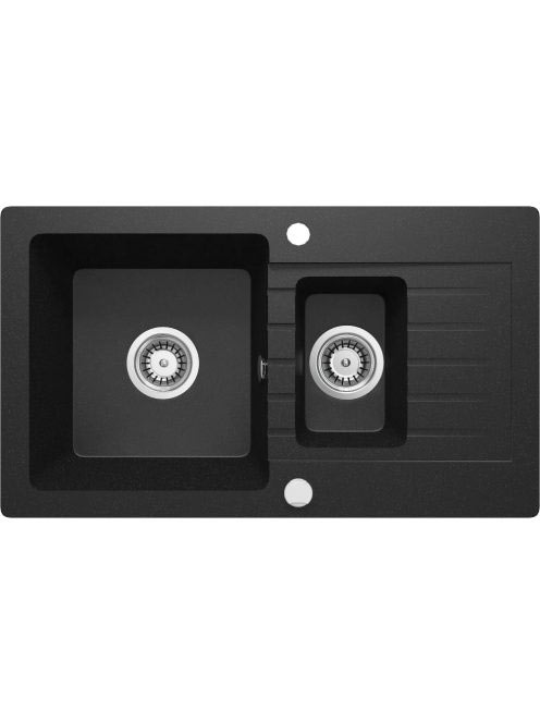 Deante Zorba 1,5 medencés gránit mosogató 76x44 cm csepegtet