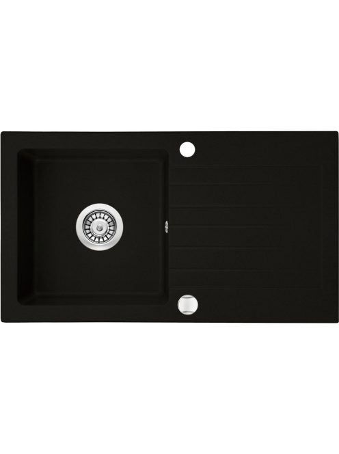 Deante Zorba 1 medencés szögletes gránit mosogató csepegtető