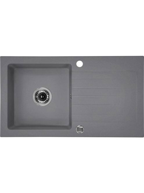Deante Zorba 1 medencés szögletes gránit mosogató csepegtető