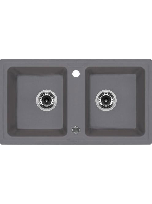 Deante Zorba 2 medencés szögletes gránit mosogató 78x43,5 cm