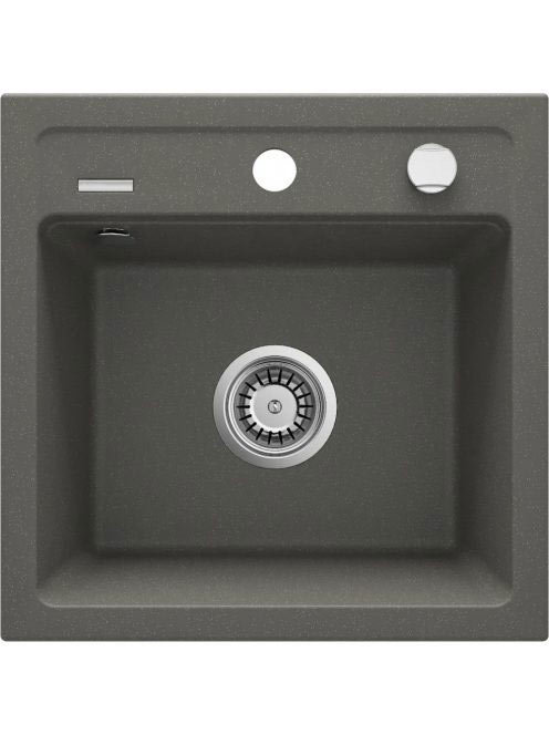 Deante Zorba 1 medencés szögletes gránit mosogató 44x44 cm,