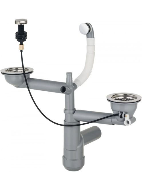 Deante Space-Saver helytakarékos szifon 1,5 és 2 medencés gr