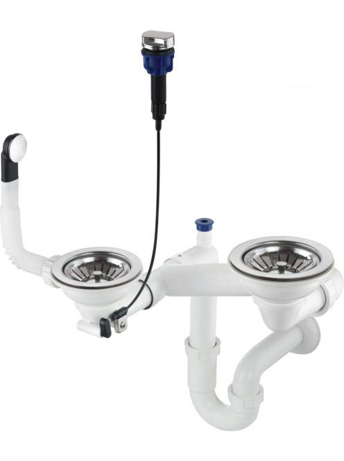 Deante Space-Saver szifon 1,5 és 2 medencés gránit mosogatók