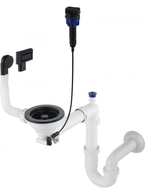 Deante Space-Saver helytakarékos szifon egymedencés gránit m