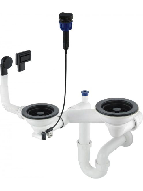 Deante Space-Saver szifon 1,5 és 2 medencés gránit mosogatók