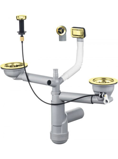 Deante Space-Saver helytakarékos szifon 1,5 és 2 medencés gr