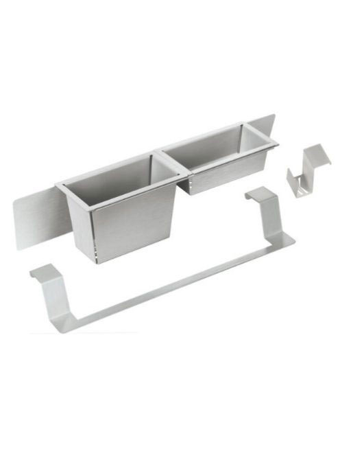 Deante Magnetic mosogató tartozék szett, csiszolt acél ZZMK0