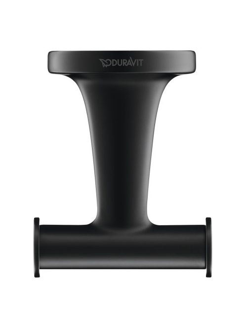 Duravit Starck T dupla ágú törölköző akasztó, matt fekete 00
