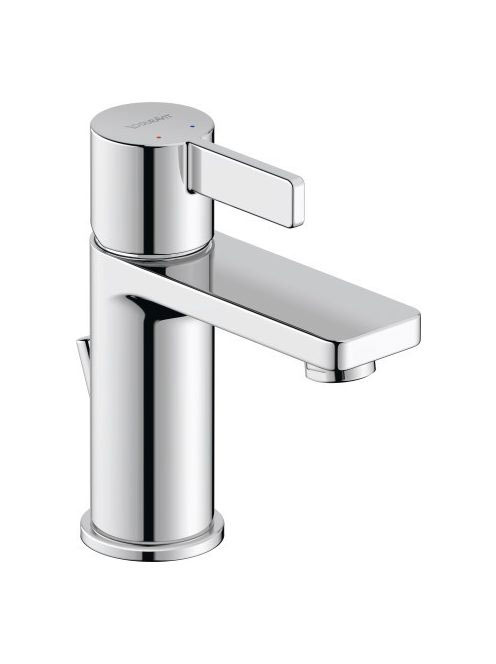 Duravit D-Neo S egykaros mosdó csaptelep, leeresztővel, króm