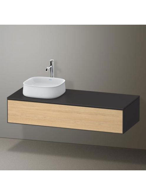 Duravit Zencha balos alsószekrény 130, tölgy fiókrendezővel,
